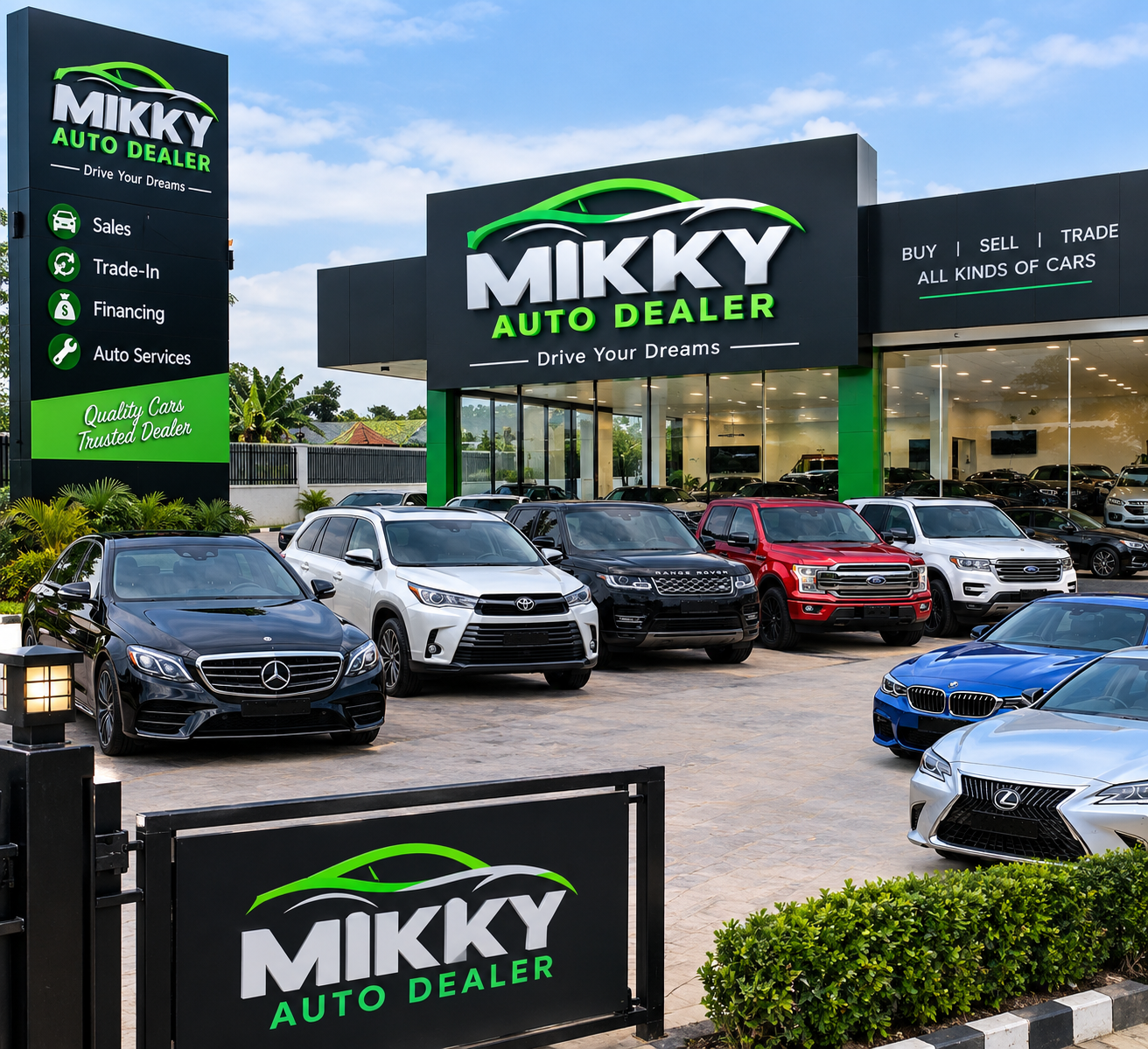 Mikky Auto Ventures dealership banner