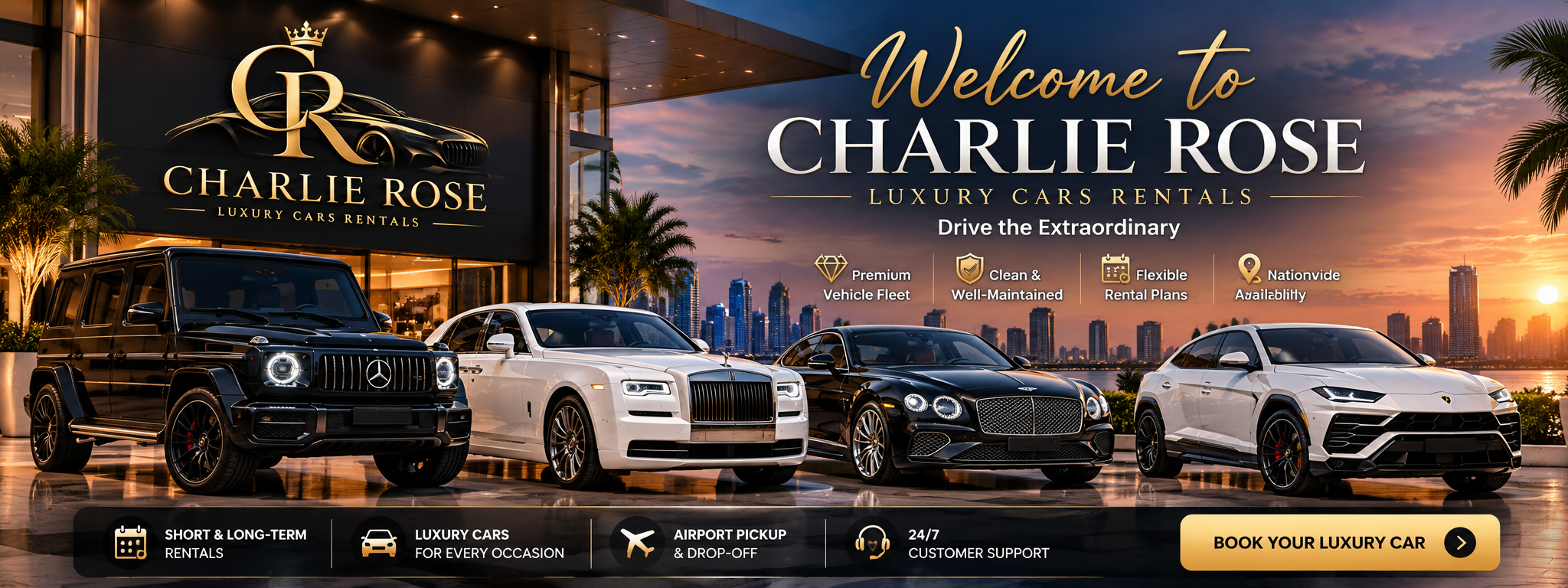 Charlie Rose Luxury Cars Rentals